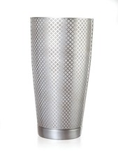 Mercer Culinary Barfly 28 oz Diamond Etched Lattice Shaker w/ Capped Bottom