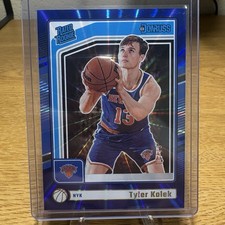 2024-25 Panini Donruss Tyler Kolek Rated Rookie Choice Blue /49 #249 RC 