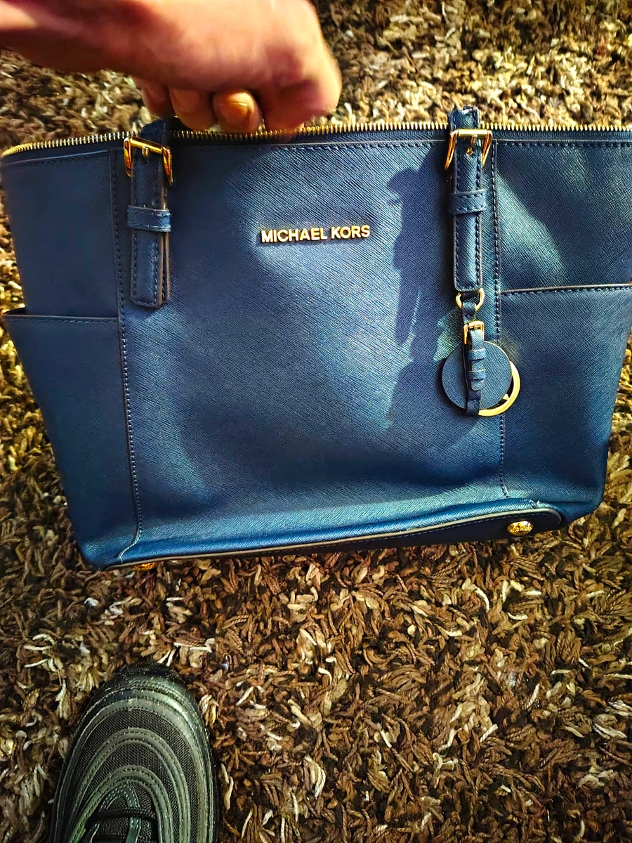 Michael Kors Leather Exterior Blue Bags & Handbags for Women for