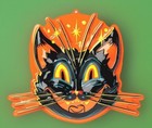 2025 Hyde & Eek Retro Black Lightweight Plastic Cat Wall Hanging Halloween NEW