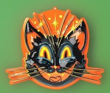 2025 Hyde  Eek Retro Black Lightweight Plastic Cat Wall Hanging Halloween NEW