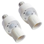 E27 PIR Motion Sensor Light Bulb Socket Adapter Auto on/Off with 9852