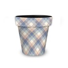 Briarwood Lane Pink and Blue Check Small Planter