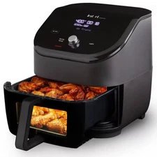 Instant Pot 6QT Air Fryer Black Vortex Plus with 1800W Airfryer ClearCook