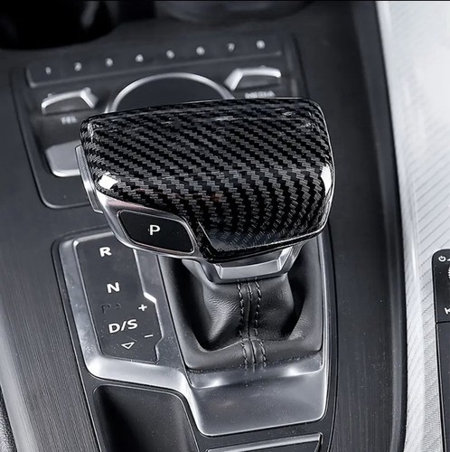 Schaltknauf Abdeckung Carbon Faser für Audi A4 A5 A6 A7 Q3 Q5 Q7 Q8 - Bild 2 von 3