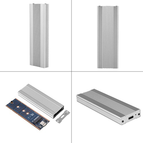 USB3.1 To M.2 NVME Hard Disk Box SSD Case Enclosure NGFF PCIE To Type C Adapt FY - Afbeelding 10 van 14