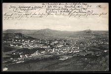 Jena, Totalansicht von Westen, Ansichtskarte 1908 