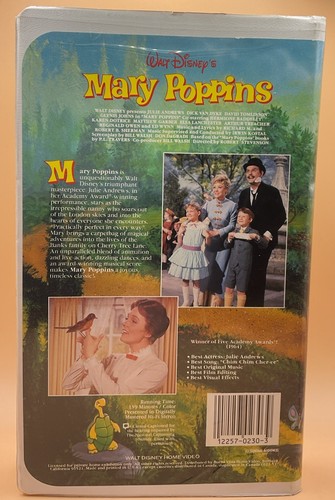 Mary Poppins VHS Disney Clamshell Black Diamond **Buy 2 Get 1 Free** - Picture 2 of 3