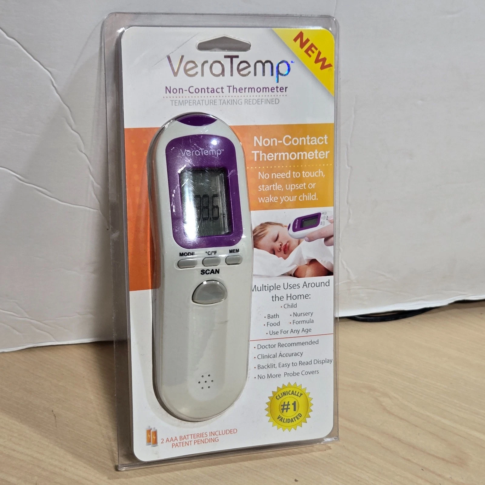 NEW-VeraTemp-Non-Contact-Infrared-Thermometer-Baby-Adult
Opens in a new window or tab