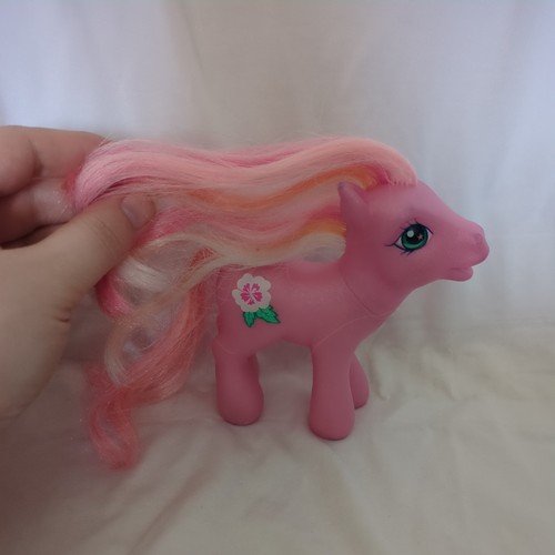 My Little Pony Luau G3 2002 Pink White Hibiscus Cutie Mark Y2K tony - Picture 2 of 9