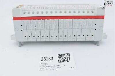 のん 28183 APPLIED MATERIALS NORGREN PNEUMATIC MANIFOLD ASSY 0190-24983
