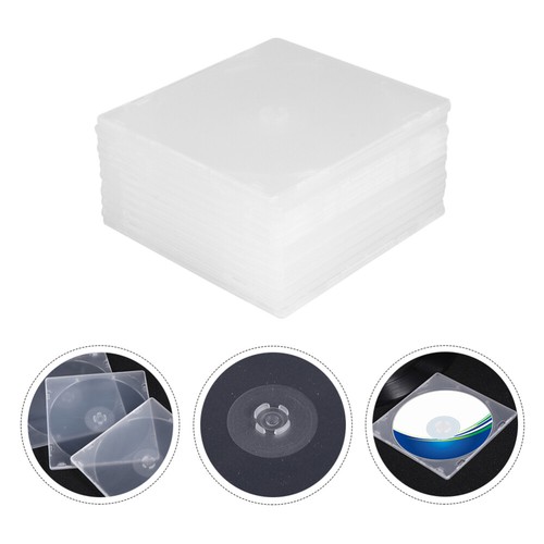 25 Pcs Ultrathin DVD Case Transparent CD Package Portable CD Storage Box for - Afbeelding 9 van 12