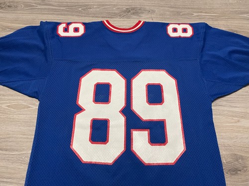 Vintage 80s New York Giants NFL #89 Blue Blank Champion Jersey Men's Size Large - Picture 4 of 8