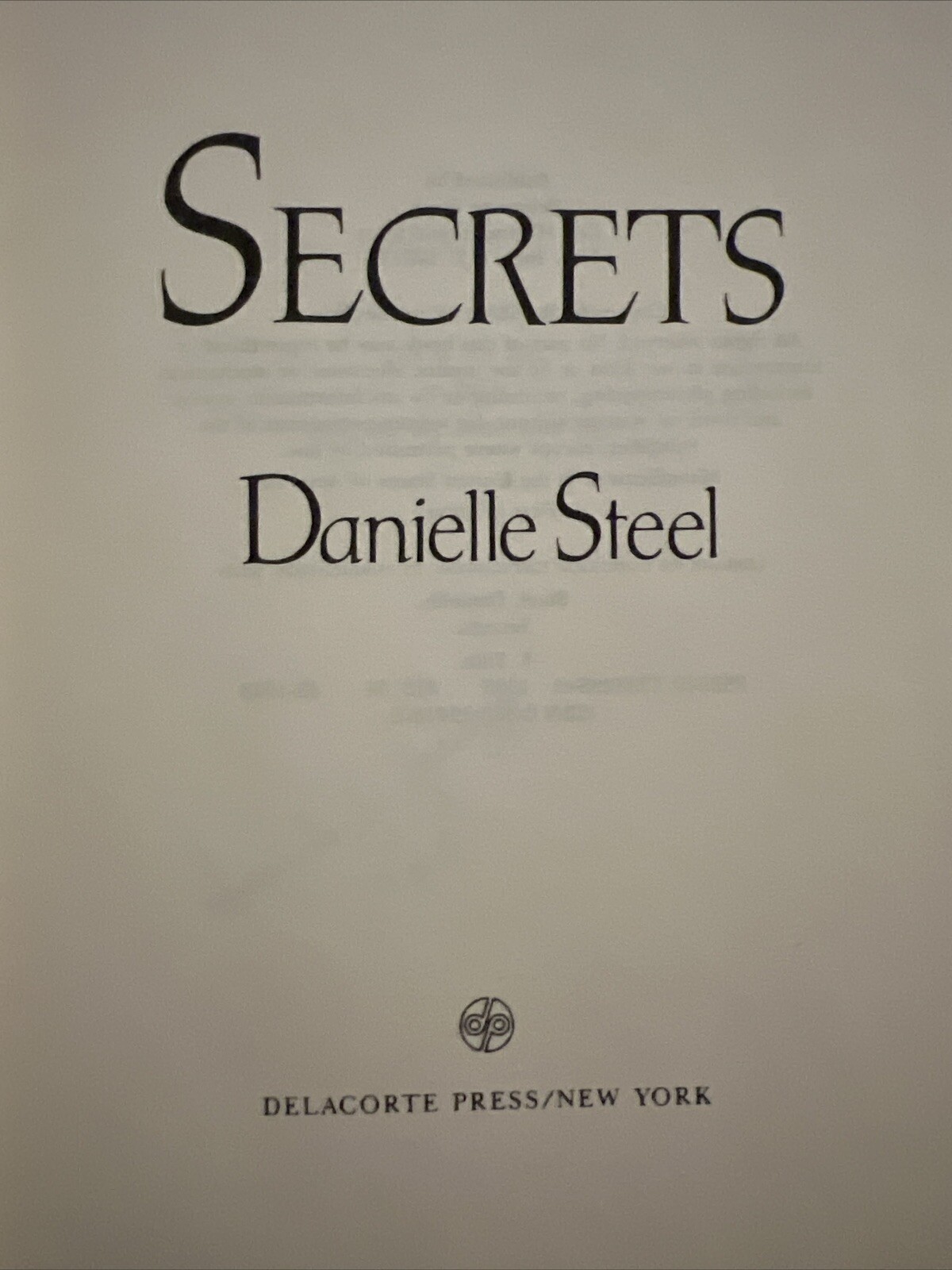 Danielle Steel Hardback 