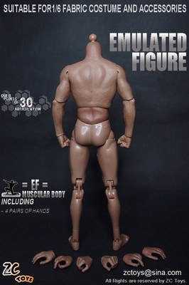 ZC Toys 1/6 Scale Muscle Muscular Nude Action Figure Body fit