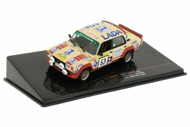 Lada 2105 VFTS N°63 miniature 1/43 rallye des 1000 lacs 1984 pour collectionneur de voiture de course