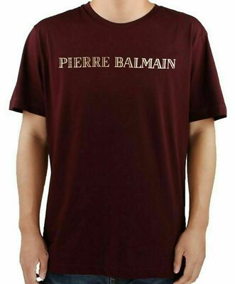 PIERRE BALMAIN MENS ICONIC TOP LOGOSHIRT GOLD LOGO SHIRT KURZARM T-SHIRT L 