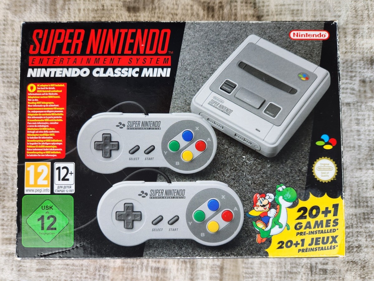 Nintendo SNES Classic Mini Super Nintendo in Box PAL Version Read