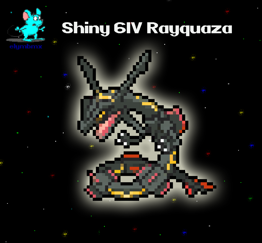 Rayquaza (+Shiny) by Glitchykyu on Newgrounds