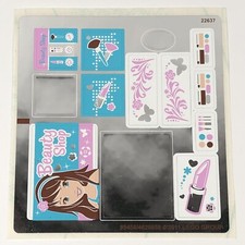 LEGO STICKER SHEET 3187 Friends Butterfly Beauty Shop Decals Stickers Mirrored