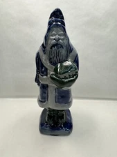 Rowe Pottery Works RPW Salt Glazed Santa Figurine Noah Ark Toy 8"T