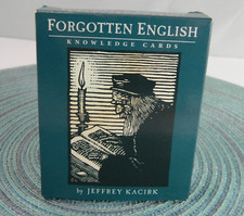 Forgotten English Knowledge Cards by Jeffrey Kacirk 48 Lost Words Catalog K119