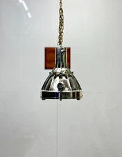 Vintage Cargo Ship Pendant Light – Large Aluminum Nautical Ceiling Decor