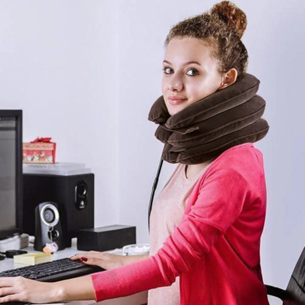 Expandable pain relief neck clearance pillow