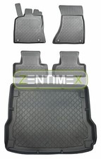 Z330111 SET Kofferraumwanne Gummifußmatten für Audi Q5 Hybrid 1 8R Steilheck Gel
