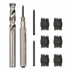 10x 3/8" Spot Weld Double Sided Cutter Remover Drill Bit Welder Cut Tool Kit CS