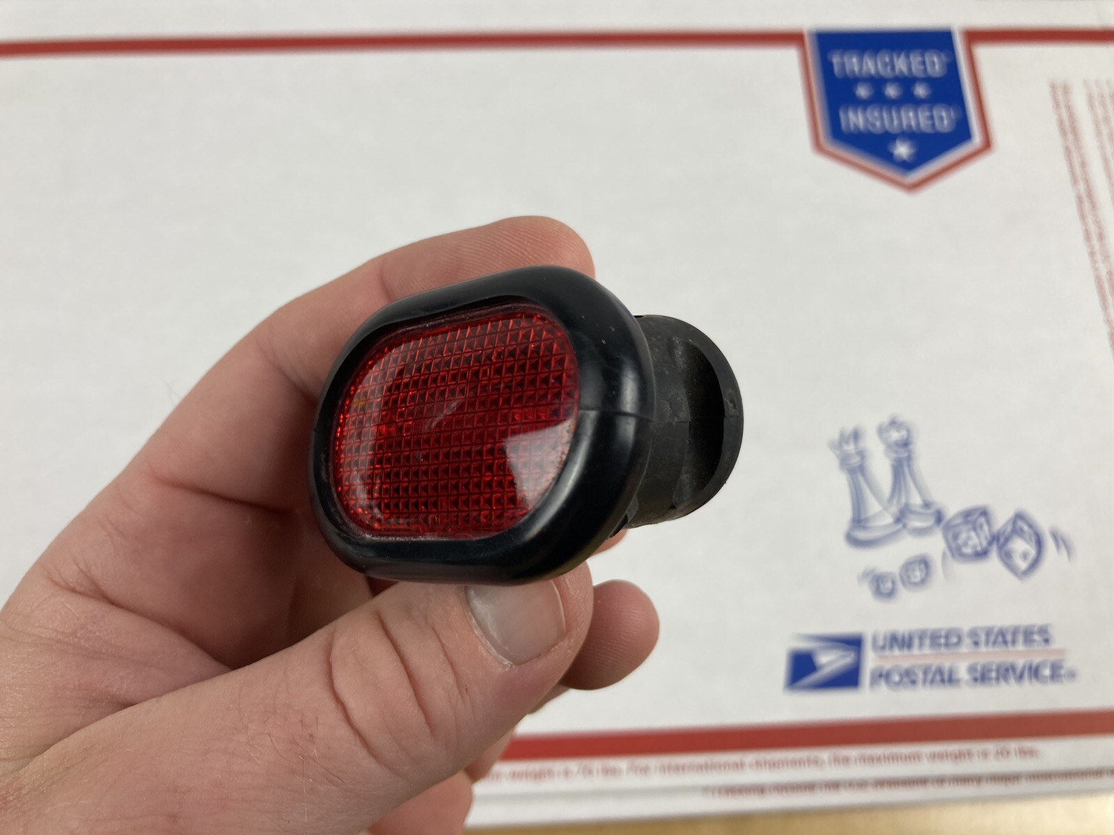 1986 Rolls Royce Silver Spur RH Front Door Open Warning Lamp Light UD23176 oem