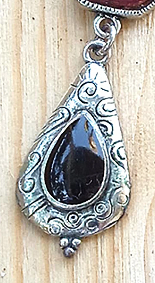 orecchini bijoux donna bambina pendenti con pietre dure originali bigiotteria da - Immagine 4 di 4