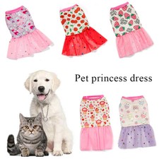 Small Pet Dog Cat Puppy Tutu Lace Dress Ballet Skirt Princess Apparel Clothes  