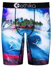 Ethika Staple Secret Spot Tropical Surfing Astronaut Boxers Mn's L (33-35) NWT