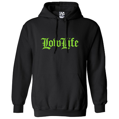 Low Life Old English HOODIE | Hooded Lowrider Sweatshirt w/ All