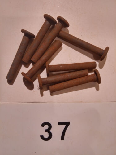25 Flat Head Mild Steel Rivets 3/16"X 1 1/4" PACK SIZE 25 rivets.