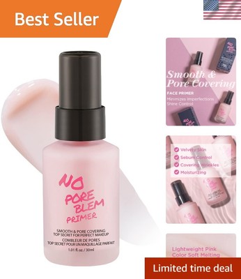 Chemical-Free Pore Filler Makeup Primer - Smooth, Glow & Lasting Power