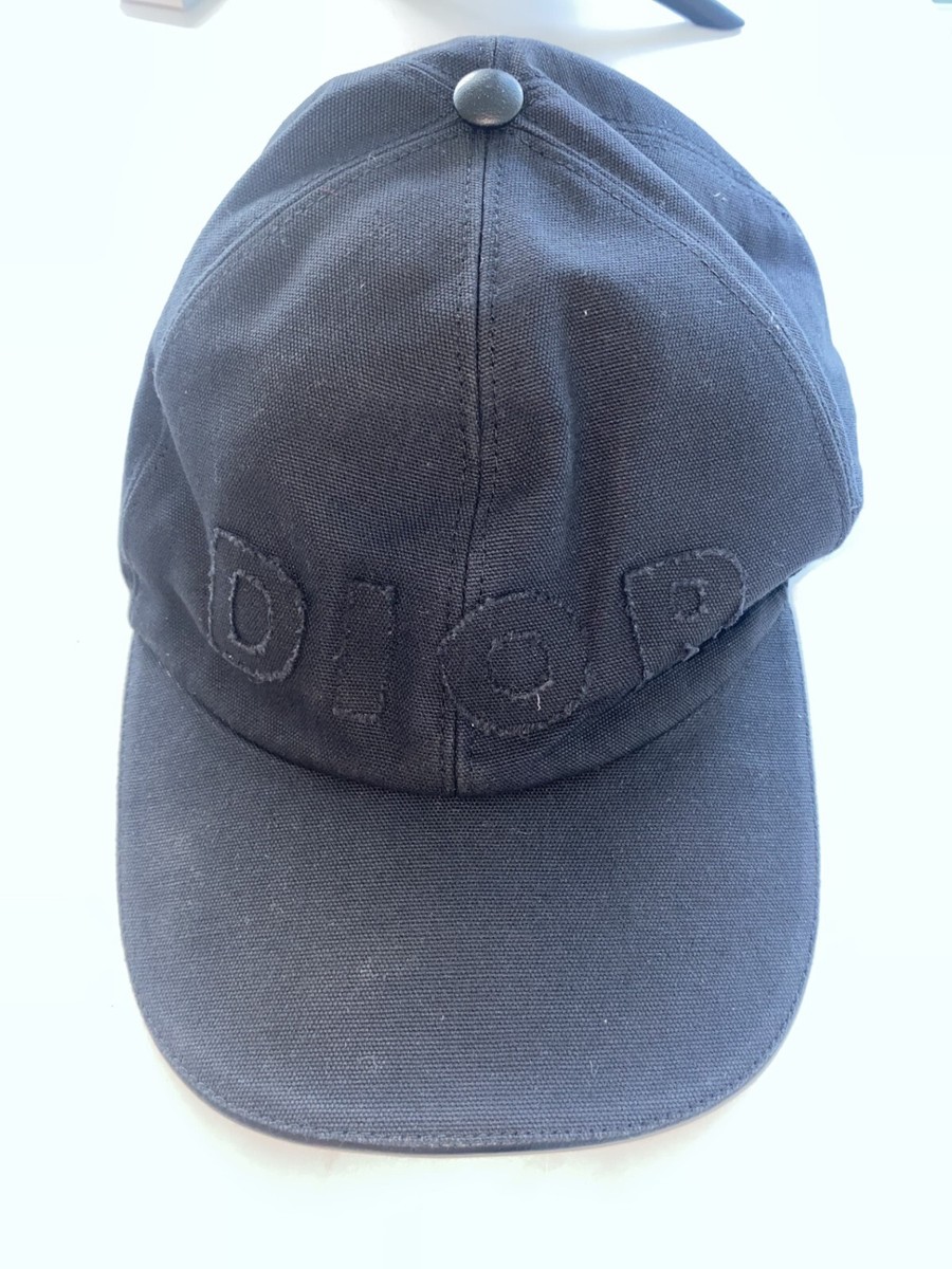 CHRISTIAN DIOR COUTURE BASEBALL CAP Black Cotton Canvas | eBay
