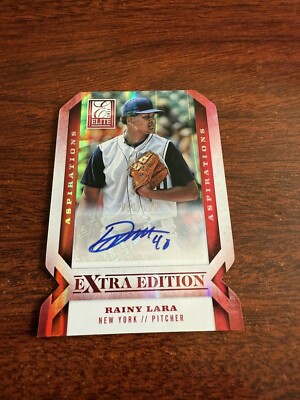 2013 Panini Elite Extra Edition - Rainy Lara #86 Status Red Die-Cut Auto #'d/100