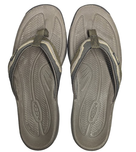 KEEN Barbados TG Flip Flop Sandals Mens Sz 12 Java/Dark  display picture 3
