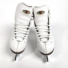 Riedell Ice Skates Model 33 Med SIZE 1 Figure Skates 8 1/4 Eclipse Astra Blades