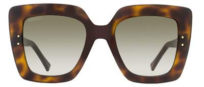 Jimmy Choo Square Sunglasses Auri /G 086HA Havana 53mm | eBay