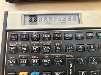 HP 12C Financial Calculator With Original Leather Case   -  Tested Working