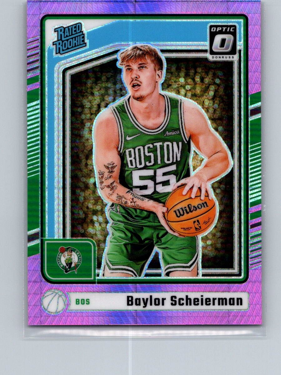 2024-25 Donruss Optic #263 Baylor Scheierman pink hyper