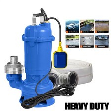 Flood Water Pump Heavy Duty Sewage Well Pond Drain Septic Sump Cesspool Grinding
