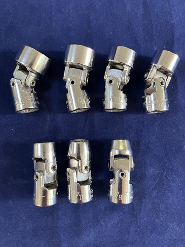 Craftsman 3/8" Drive SAE 6pt Universal Swivel Sockets 7pc 3/8" - 3/4"
