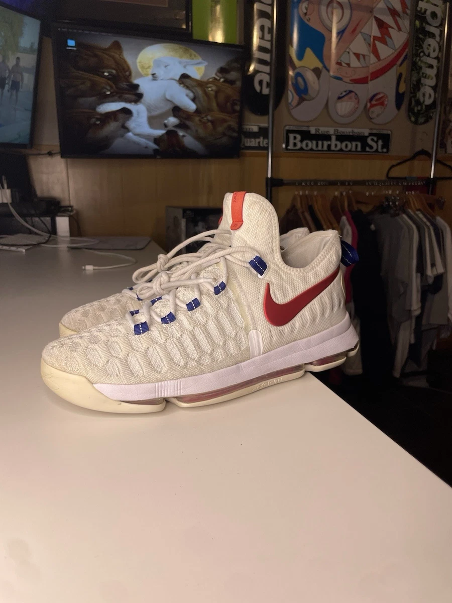 Nike‎ KD9 Olympic Men\'s 9.5 US Shoes 843392-160 White Red Blue USA Nike KD 9 USA - 843392-160 for Sale | Authenticity  main image 4