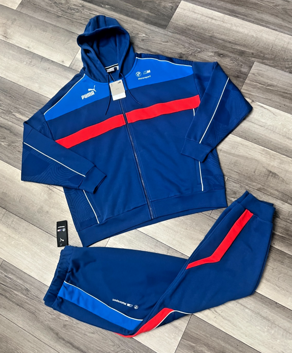 【美品】PUMA✖︎ Motorsport ジャージ スウェット Puma BMW Motorsports Men's 2 Piece Tracksuit Blue Red Zip-up