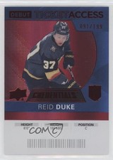2021 Upper Deck Credentials 2020-21 Debut Ticket Access Red 91/199 Reid Duke z6b
