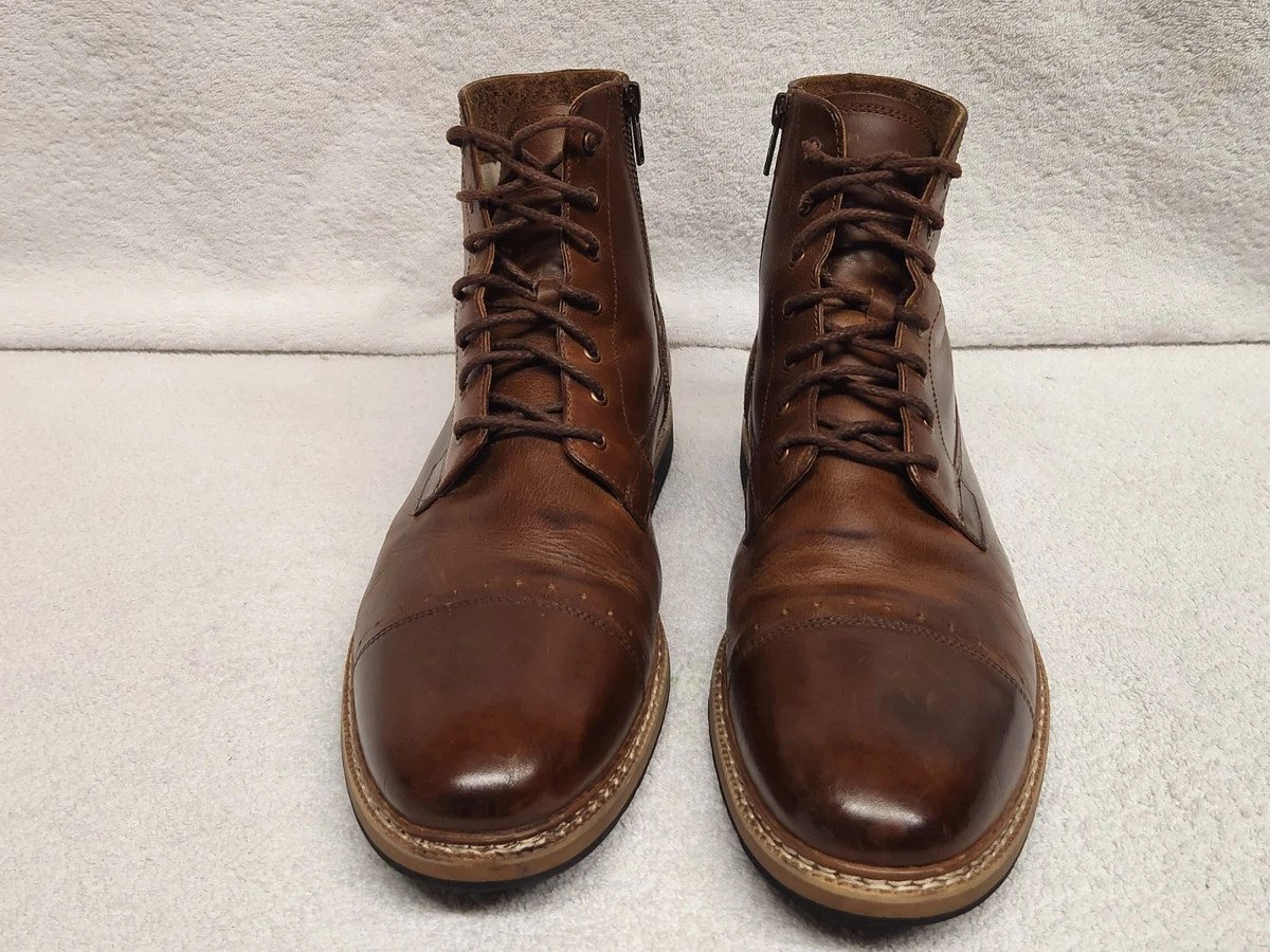 Vintage Distressed Timberland A1MZX Men\'s Size 9W Leather Side Zip Boots Timberland Zip Brown Boots for Men for Sale - Shop New  main image 4